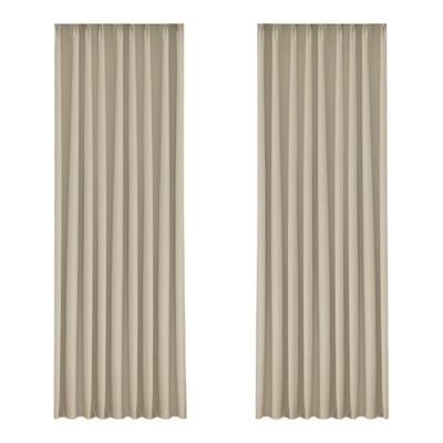 两片装雪尼尔窗帘加高超长奶油风