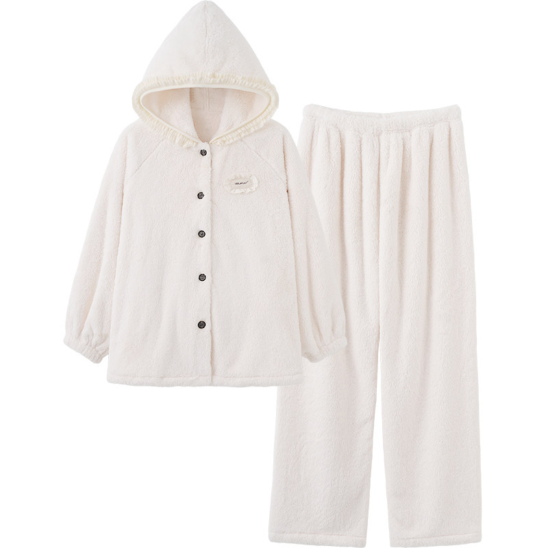 思莉太太升级版珊瑚绒女士家居服