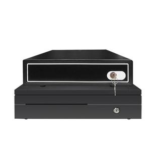 钱箱子收银用抽屉式超市收银员台收款箱小票机通用405商用收纳现金盒子简易收钱柜带锁迷你小收银箱