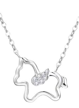 莫桑石天马星空项链时尚