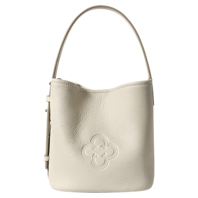 圣诞礼物 意大利真鹿皮卡思乐女包手提菜篮子高级感通勤小水桶包