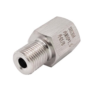 公制内丝M10X1.5转英制外丝G1/8 BSP 不锈钢螺纹转接头 变径 直接