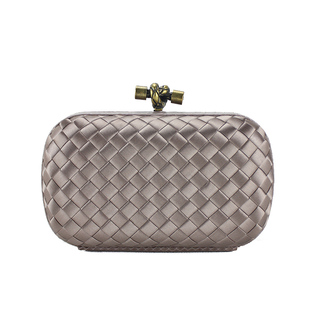 Easeu推荐精致丝绸手工编织女士手拿包女晚装晚会年会手包口红包