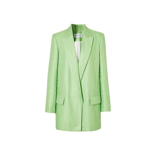 ARIOSEYEARS【青柠罗勒】春新款苎麻西装休闲宽外套女20311333