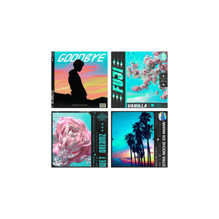 TLP套贴 CD盒磁盘仿真彩色设计感贴纸唱片复古行李箱INS随意贴纸