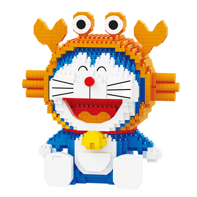 贝乐迪颗粒积木机器猫益智