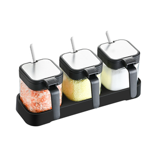 调料盒盐罐套装家用组合装厨房收纳盒调料瓶调味料调味罐密封防潮