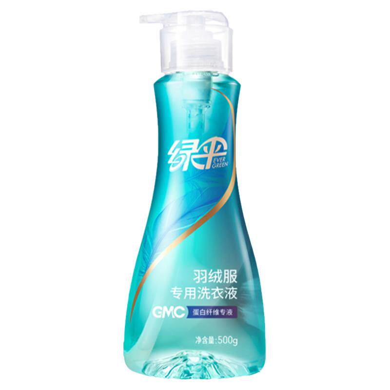 绿伞羽绒服专用洗衣液500g/瓶装