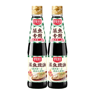 厨邦蒸鱼豉油调味品420ml×2瓶
