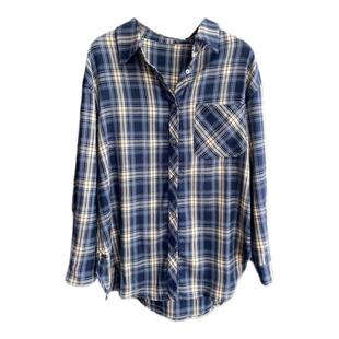 AMR UU◆减龄洋气 又a又飒的撞色格子衬衫显瘦外套上衣女秋冬新