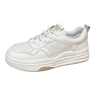 女款真皮小白鞋子女2026春夏新款女鞋软底休闲鞋板鞋透气女士单鞋