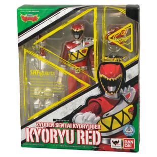 万代SHF 强龙红兽电战队强龙连者特摄战队红战士可动公仔人偶玩具
