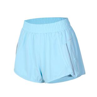 annerun双层防走光运动短裤女款带内衬户外健身裤宽松跑步三分裤
