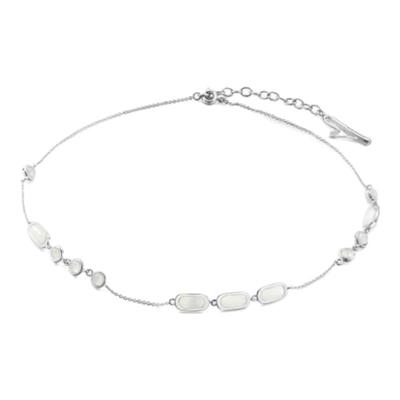 辛芷蕾每述新品偷心系列红玛瑙瓷白玛瑙项链小众原创设计高级感