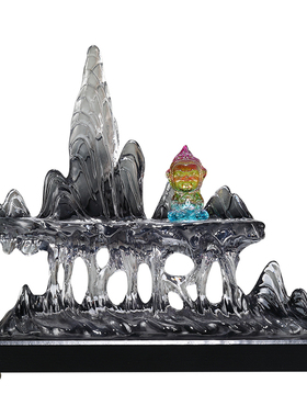 办公桌悟空玄关桌面客厅山造型家居玄学装饰工艺品摆件高级感小众