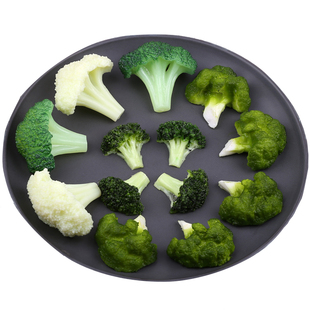 西蓝花仿真花菜瓣模型食物菜品酒店餐馆超市装饰果蔬道具儿童玩具