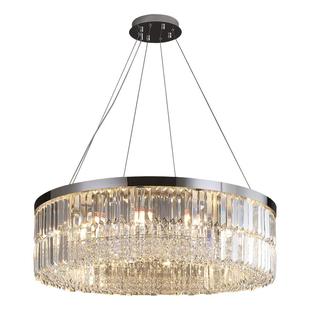 高端设计师客厅吊灯轻奢风圆环水晶吊灯客厅主灯大气奢华餐厅吊灯