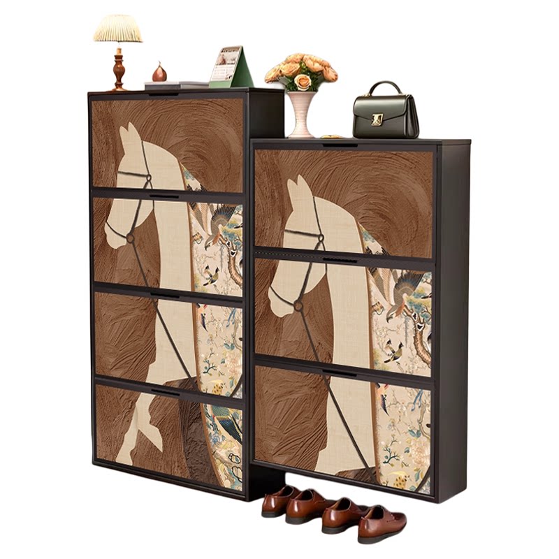 中古风实木超薄入户玄关鞋柜