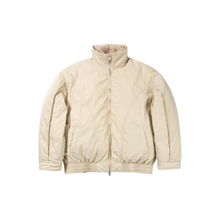 Cycle Document95白鸭绒可拆卸大毛领羽绒服女短款立领保暖派克服