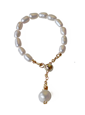 迷你无核珍珠戒指高亮精致可调节