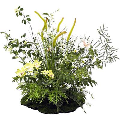 wo+仿真绿植狗尾草橱窗商场摆放