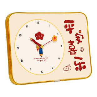 时钟桌面摆件家居装饰品轻奢电视柜玄关钟表摆放式客厅摆台床头柜