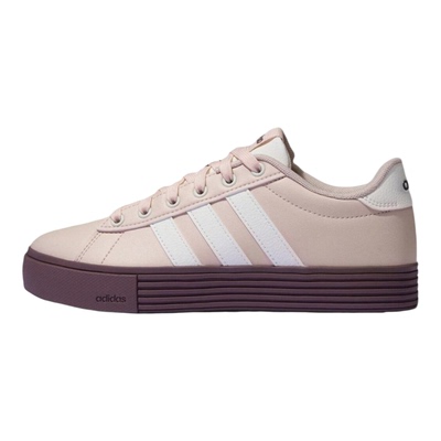 乐积运动 Adidas Daily 4.0 粉棕低帮百搭学院厚底休闲板鞋KH8003