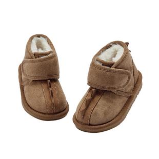 戴维贝拉男童雪地靴儿童宝宝棉鞋童鞋新款冬季女童靴子棉靴保暖