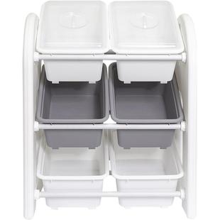 lunastory儿童玩具收纳架宝宝家用大容量绘本书籍整理落地置物柜