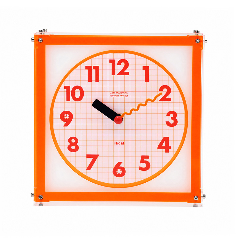HICAT经典网格双面转角钟 Classic Grid Dual-Sided Corner Clock