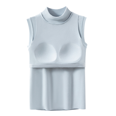 免穿文胸双面德绒保暖背心