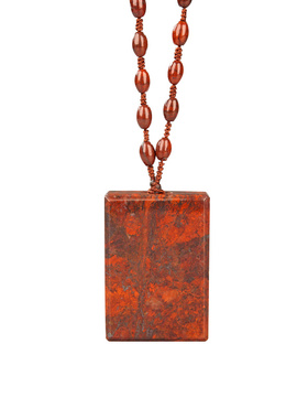 三石星陨男女款红伊丁平安无事牌