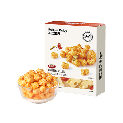 【u先试用】不二宝贝奶酪椰椰芝士脆爆米花搭婴儿幼儿童宝宝零食