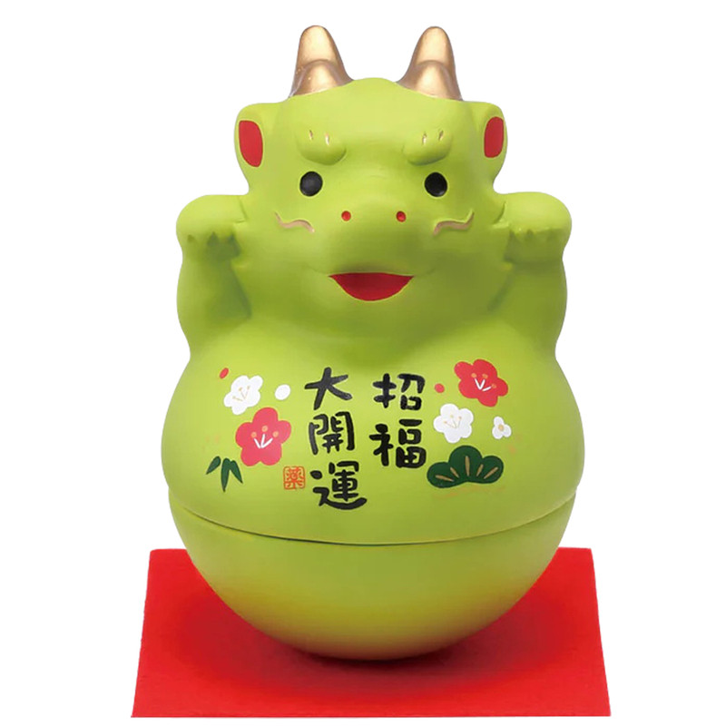 药师窑手工制作不倒翁生肖龙