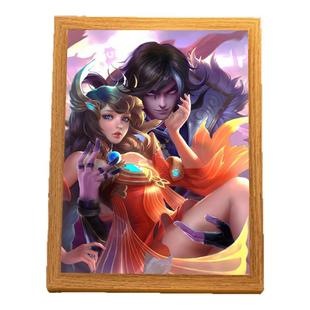 王者荣耀灯光画司马懿大桥二次元动漫周边手办小夜灯电竞房装饰画