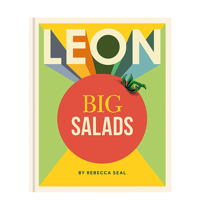 【预售】LEON沙拉英文餐饮进口原版外版书精装14岁以上LEON Big Salads Rebecca Seal Conran