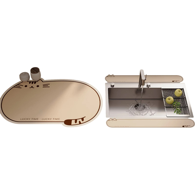 厨房吸水垫挡水条水龙头防溅水