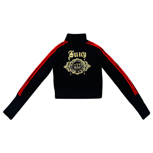 秋冬立领外套女短款露脐爵士跳舞运动上衣广场舞蹈服装团队演出服