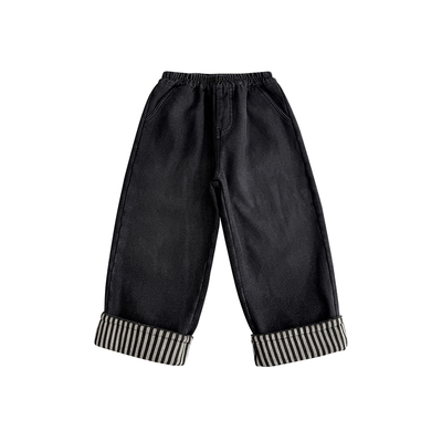 【活动价】男童加绒直筒牛仔长裤