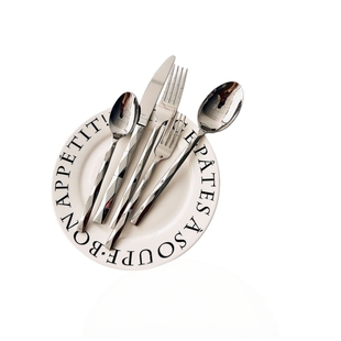 新款多楞镜精美高货304不锈钢牛排刀叉勺西餐餐具套装酒店餐厅用