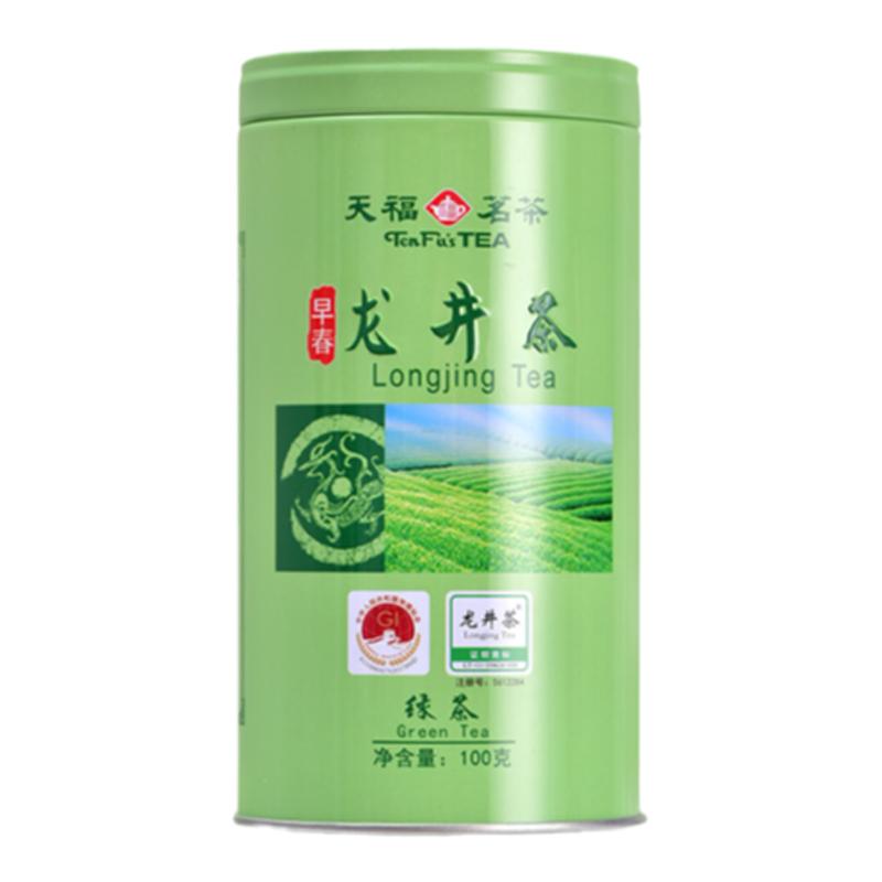 天福茗茶早春龙井绿茶新茶100G