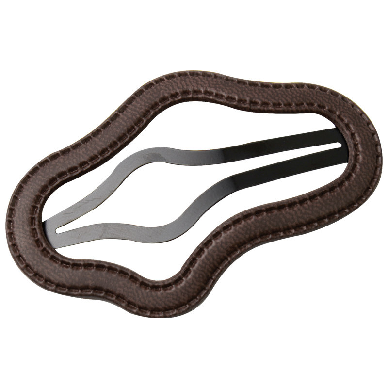 新款皮质镂空云朵发夹边夹刘海夹网红百搭前额碎发夹BB夹发卡头饰