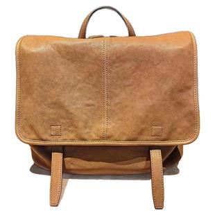 2025新款植鞣羊皮旅行信使系列横版双肩包大容量上班通勤电脑背包