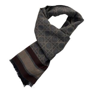 报喜鸟羊绒格子男女通用细腻舒适针织保暖绅士围巾围脖礼品盒包装