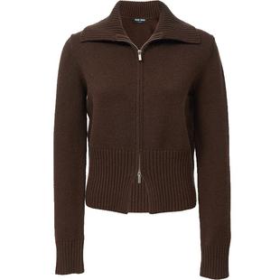 Vero Moda奥莱毛衣女2026早春新款含绵羊毛双拉链纯色高级上衣