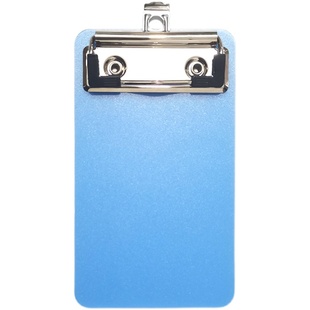 板夹小票夹迷你蓝色塑料留言夹冰箱贴可挂多功能文件夹板票据夹