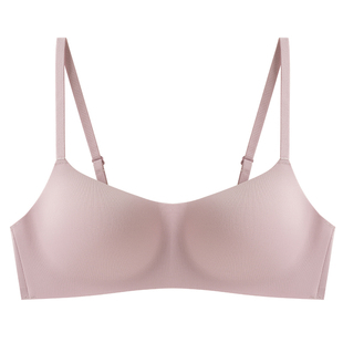 无痕内衣女小胸聚拢一片式舒适2026新款光面胸罩无钢圈轻薄款文胸