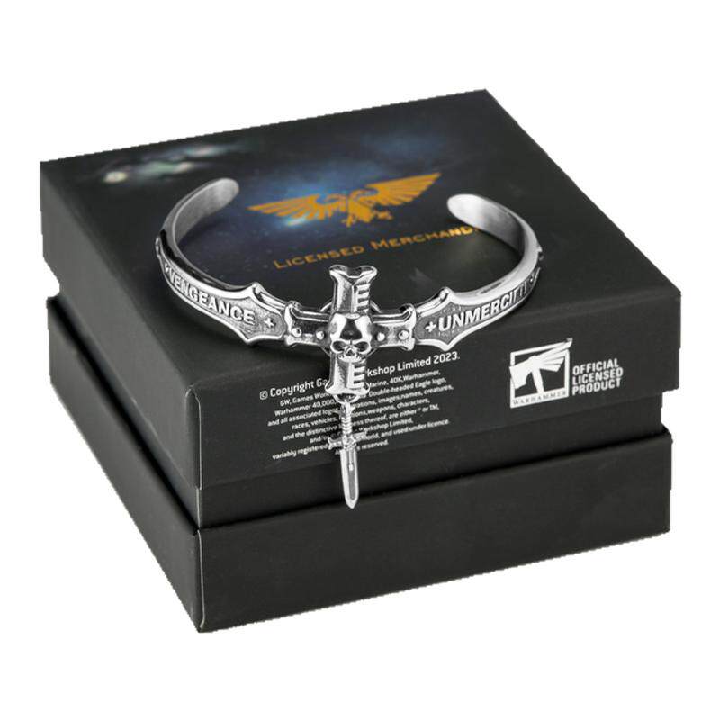 Starforged星辰铸造 黑色圣堂帝皇冠军手镯十字军纯银吊坠战锤40K