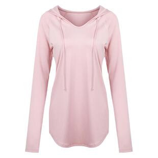 白色瑜伽上衣女高级感秋冬中长款运动t跑步速干衣宽松长袖健身服