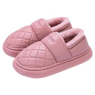 女士棉拖鞋女款冬季2025新款包跟室内家居防水保暖防滑棉鞋女外穿